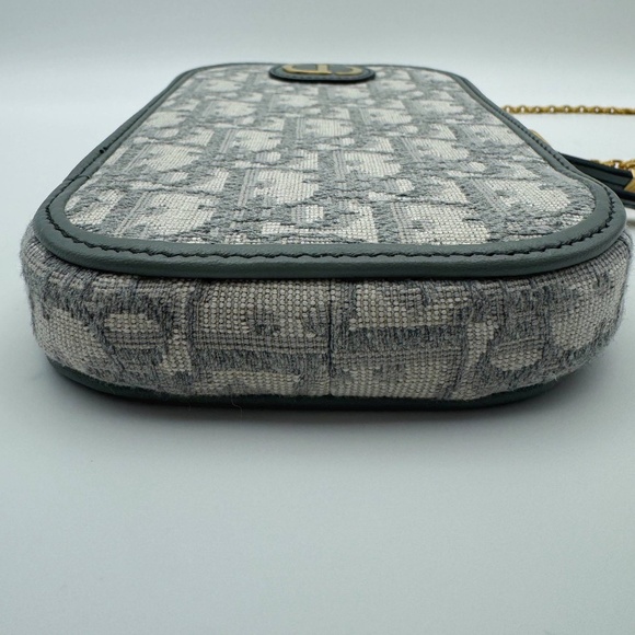 Christian Dior 30 Montaigne Call'in Phone Holder Oblique Jacquard Bucket Bag - Picture 7 of 15